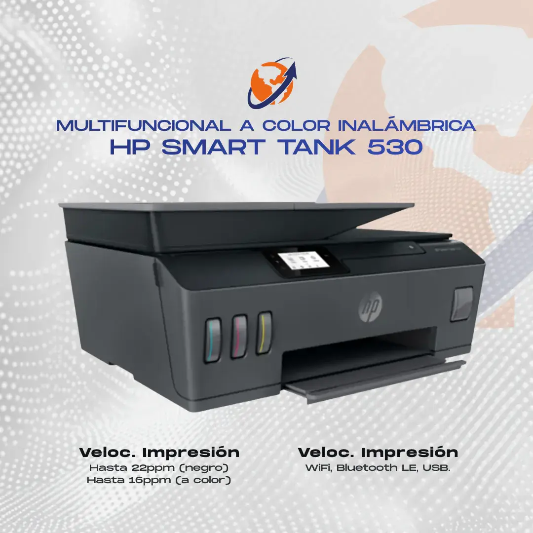 IMPRESORA MULTIFUNCIONAL HP SMART TANK 530 A COLOR INALÁMBRICA