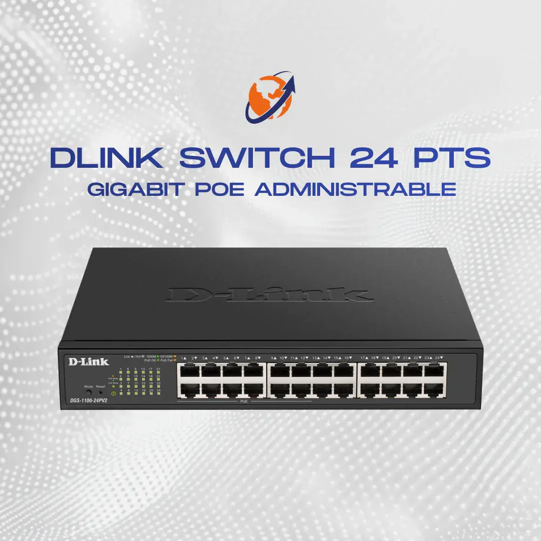 DLINK SWITCH 24PV2 24 PUERTOS GIGABIT POE ADMINISTRABLE