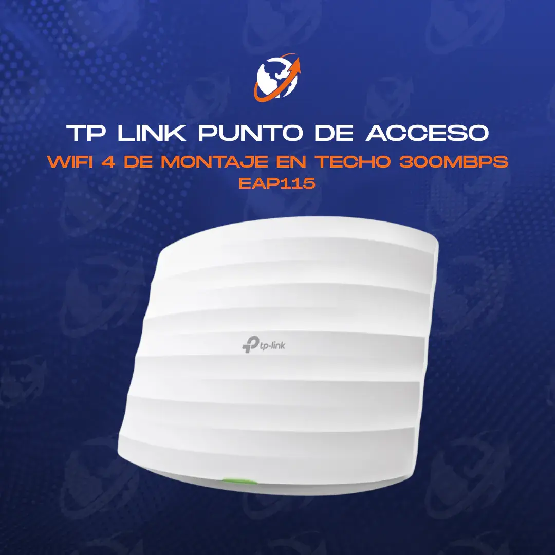 TP LINK PUNTO DE ACCESO WIFI 4 DE MONTAJE EN TECHO 300MBPS EAP115