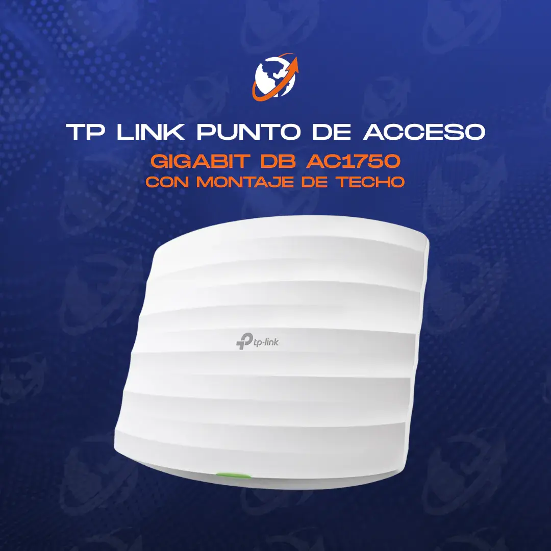 TP LINK PUNTO DE ACCESO GIGABIT DOBLE BANDA AC1750 CON MONTAJE DE TECHO