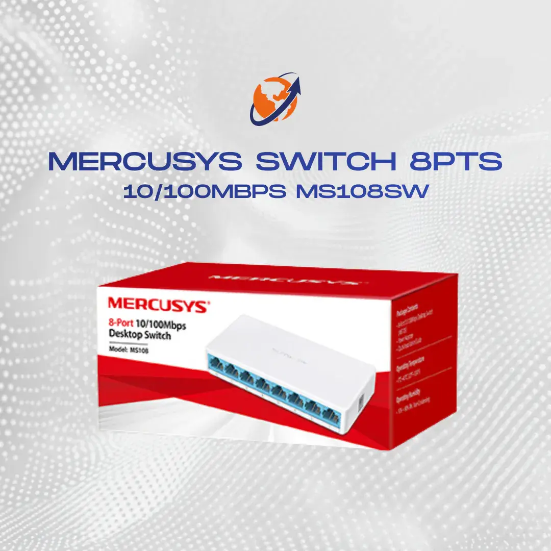 MERCUSYS SWITCH DE SOBREMESA 8 PUERTOS 10/100MBPS MS108SW