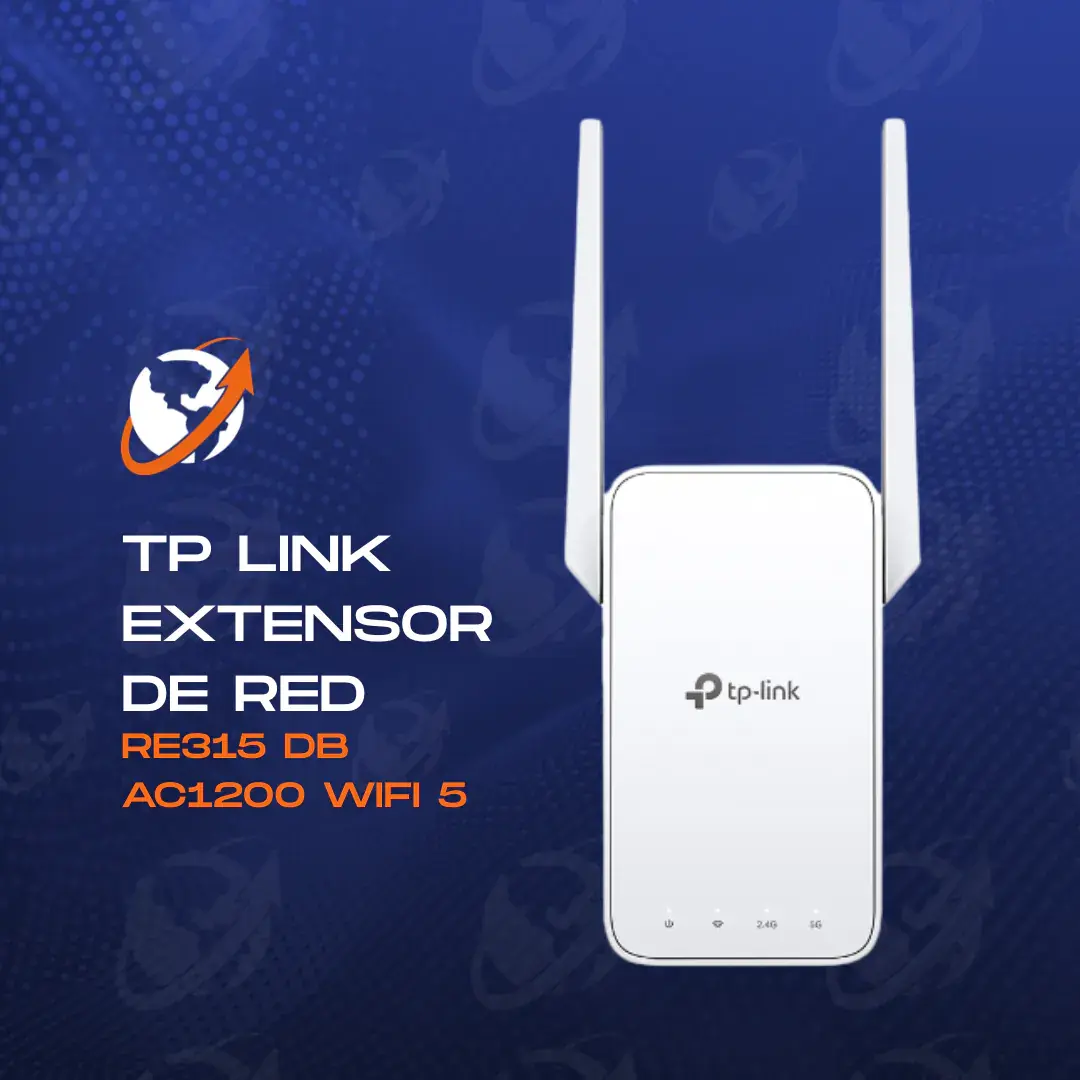 TP LINK EXTENSOR DE RED RE315 DOBLE BANDA AC1200 WIFI 5 AMPLIFICADOR