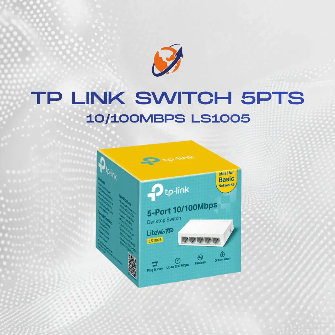 TP LINK SWITCH DE ESCRITORIO 5 PUERTOS 10/100MBPS LS1005