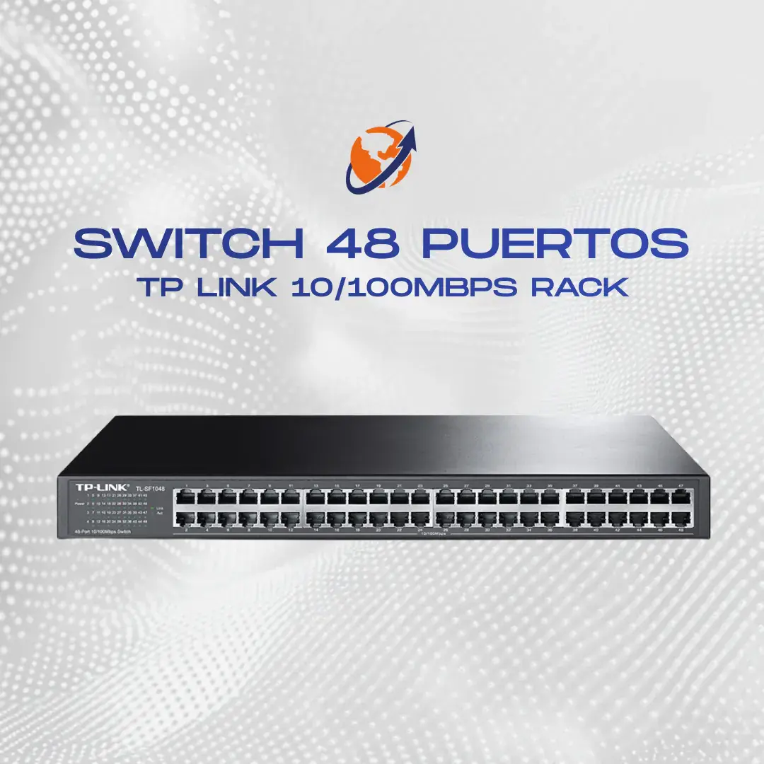 TP LINK SWITCH 10/100MBPS 48 PUERTOS MONTABLE EN RACK
