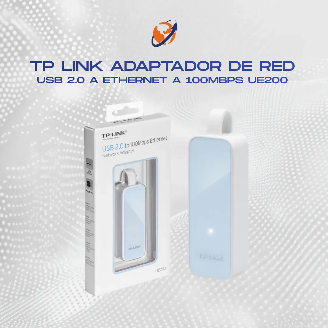 TP LINK ADAPTADOR DE RED USB 2.0 A ETHERNET A 100MBPS UE200