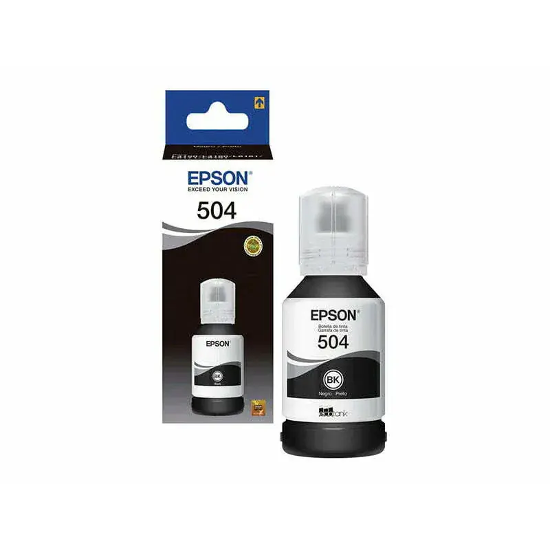 BOTELLA DE TINTA EPSON 504 NEGRA - imagen 1