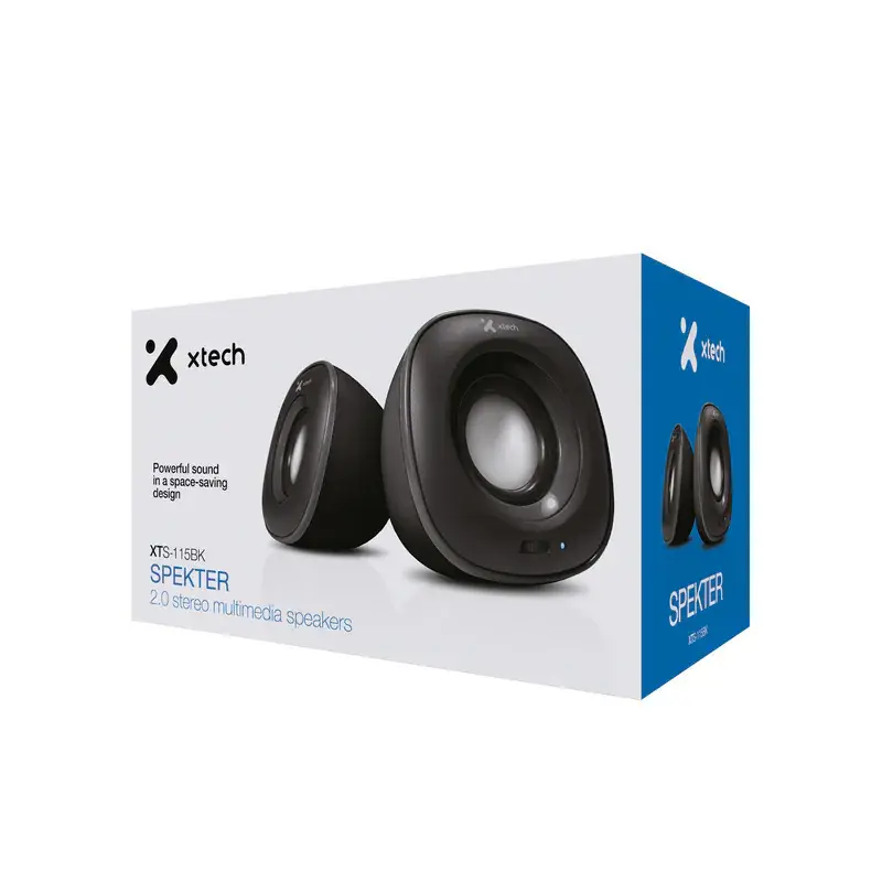 CORNETAS ALAMBRICAS XTECH SPEKTER ESTEREO 2.0 MULTIMEDIA 6W USB - imagen 3