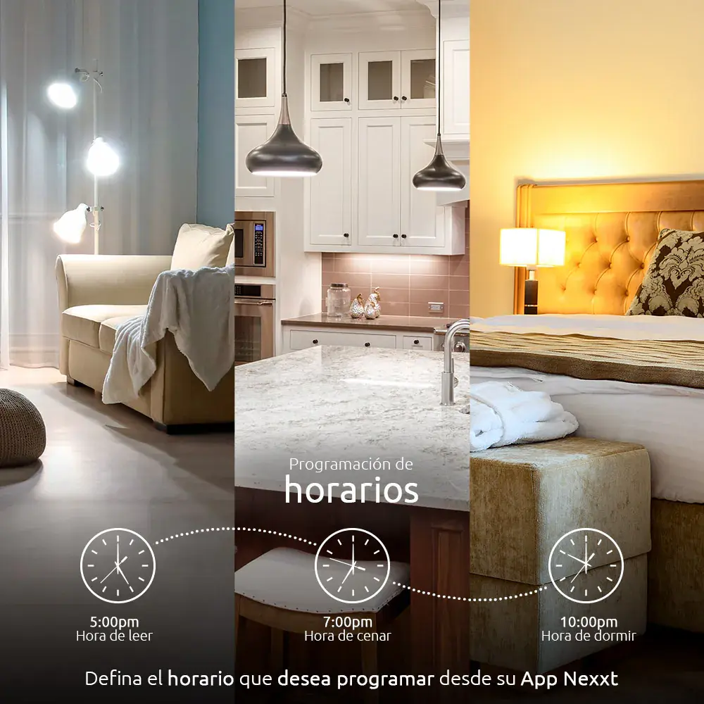 BOMBILLO LED INTELIGENTE BLANCO NEXXT 110V-BR30 WIFI REGULABLE 4 PACK - imagen 4