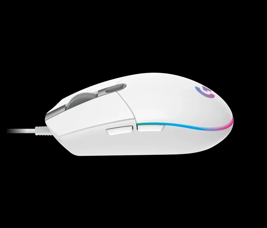 LOGITECH MOUSE G203 ALAMBRICO GAMING 6 BOTONES RGB / LIGHTSYNC BLANCO - imagen 3